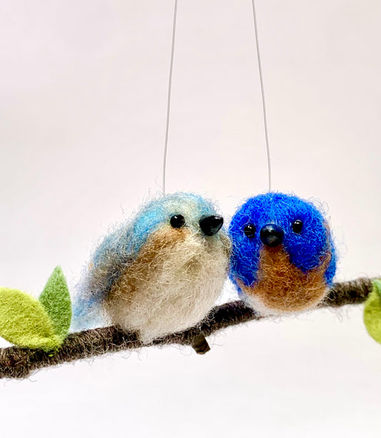 Bluebird Couple Ornament