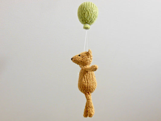 Toffee Bear Holding Balloon Mobile