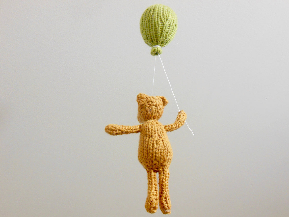 Toffee Bear Holding Balloon Mobile