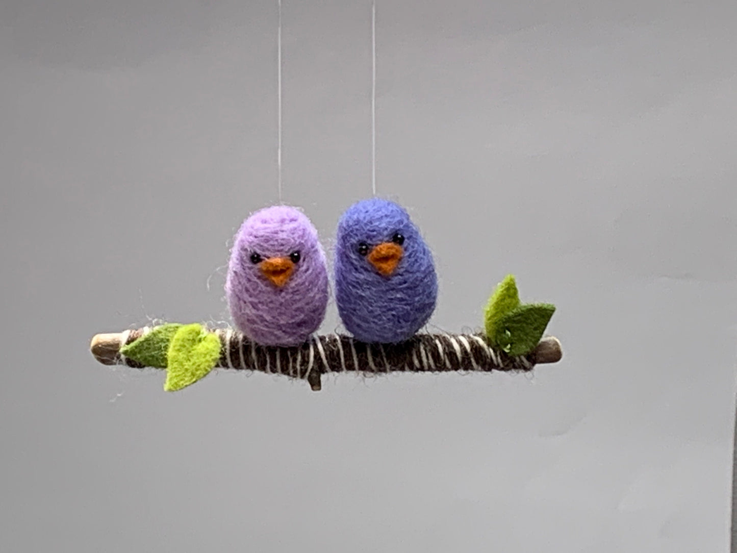 Blue Bird Needle Felted Ornament, Blue Bird Christmas Ornament