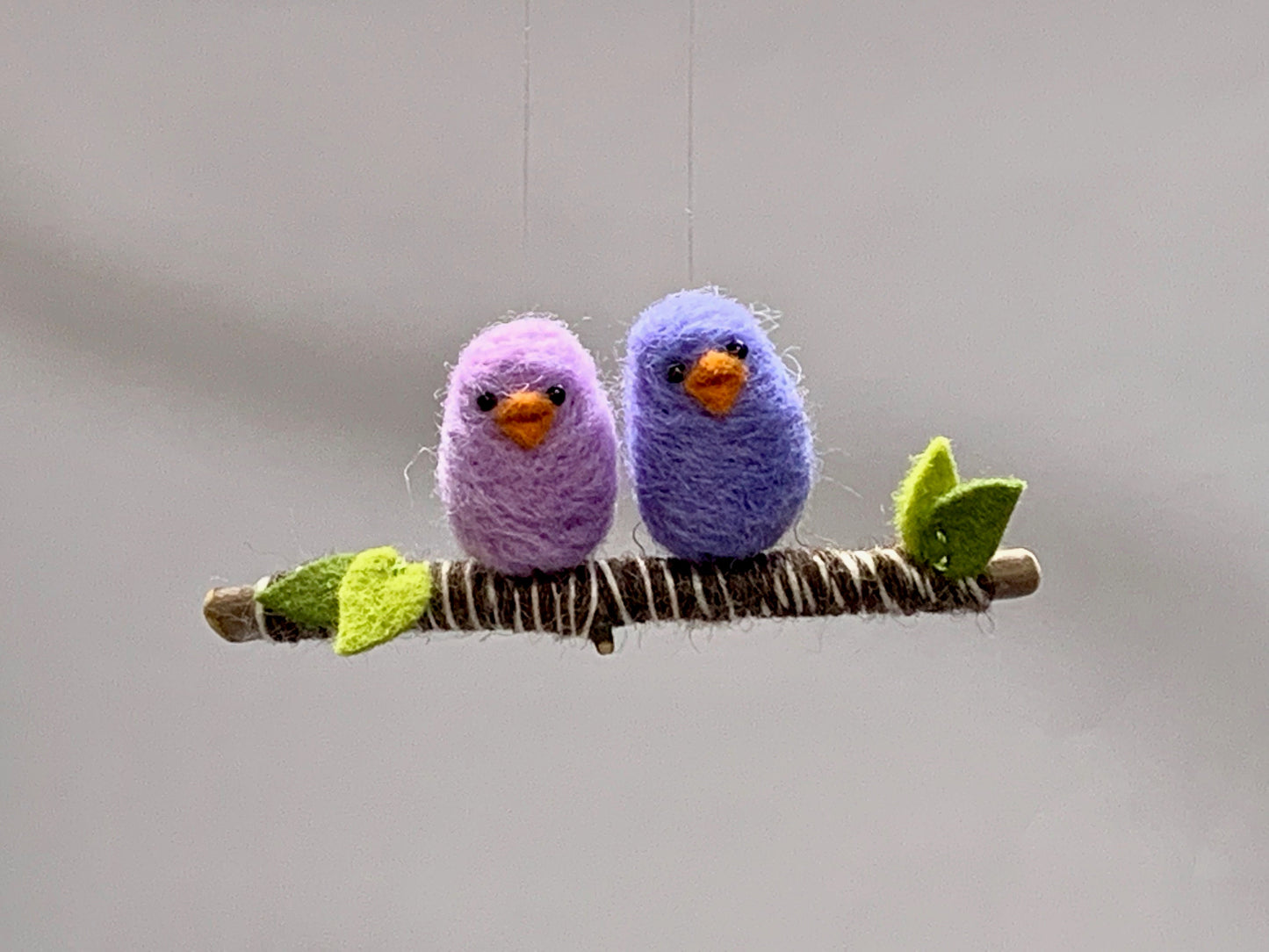 Blue Bird Needle Felted Ornament, Blue Bird Christmas Ornament