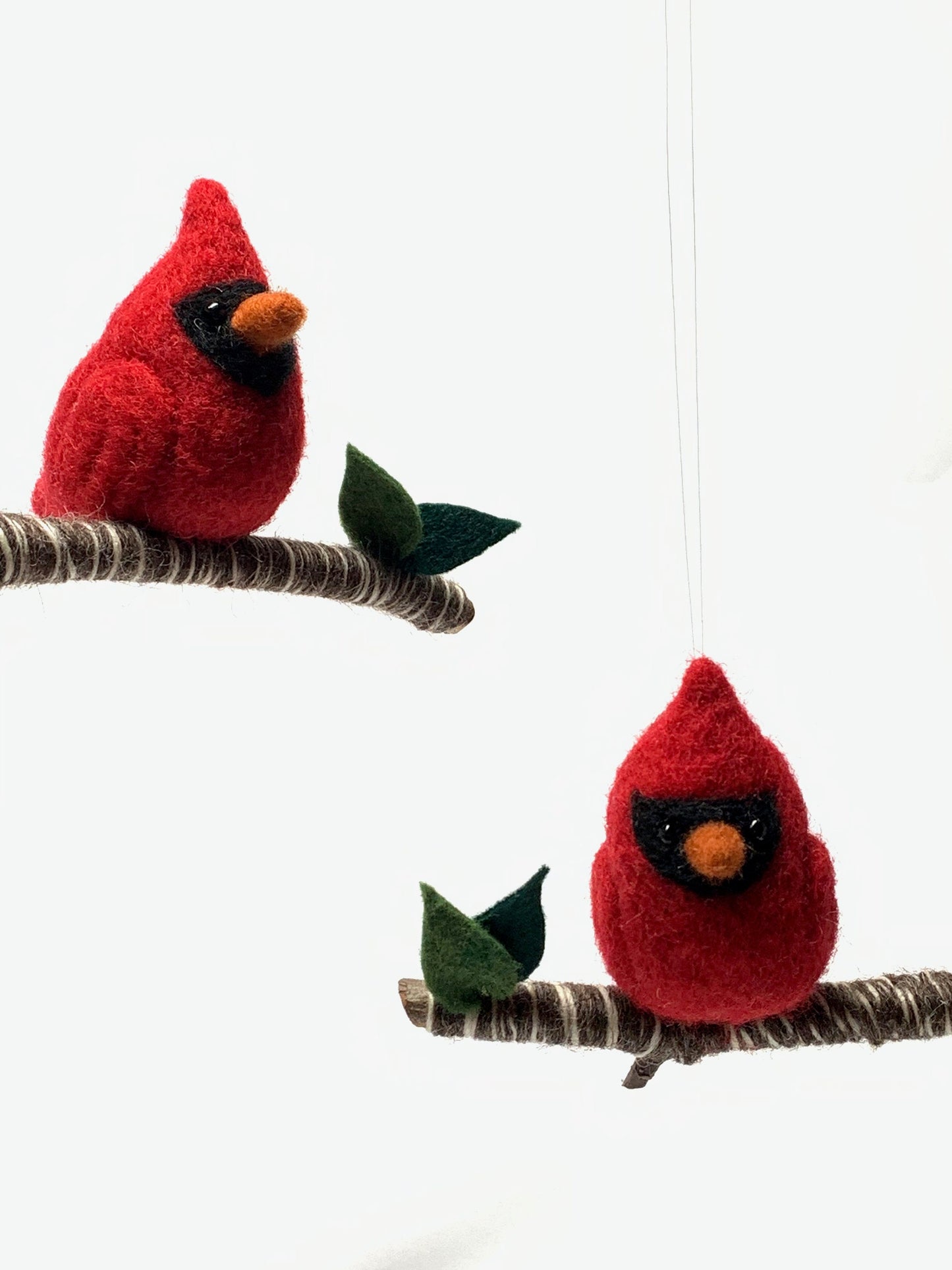 Needle Felting Kit for Beginner, Cardinal Christmas Ornament DIY Kit