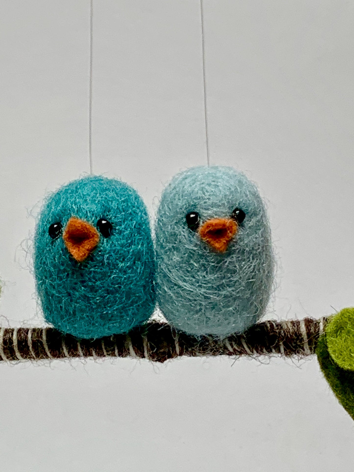 Blue Bird Needle Felted Ornament, Blue Bird Christmas Ornament