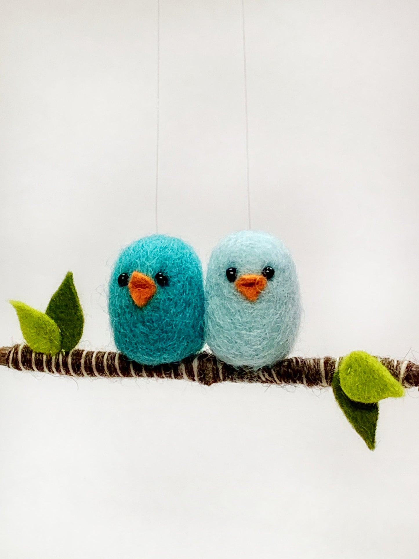 Blue Bird Needle Felted Ornament, Blue Bird Christmas Ornament