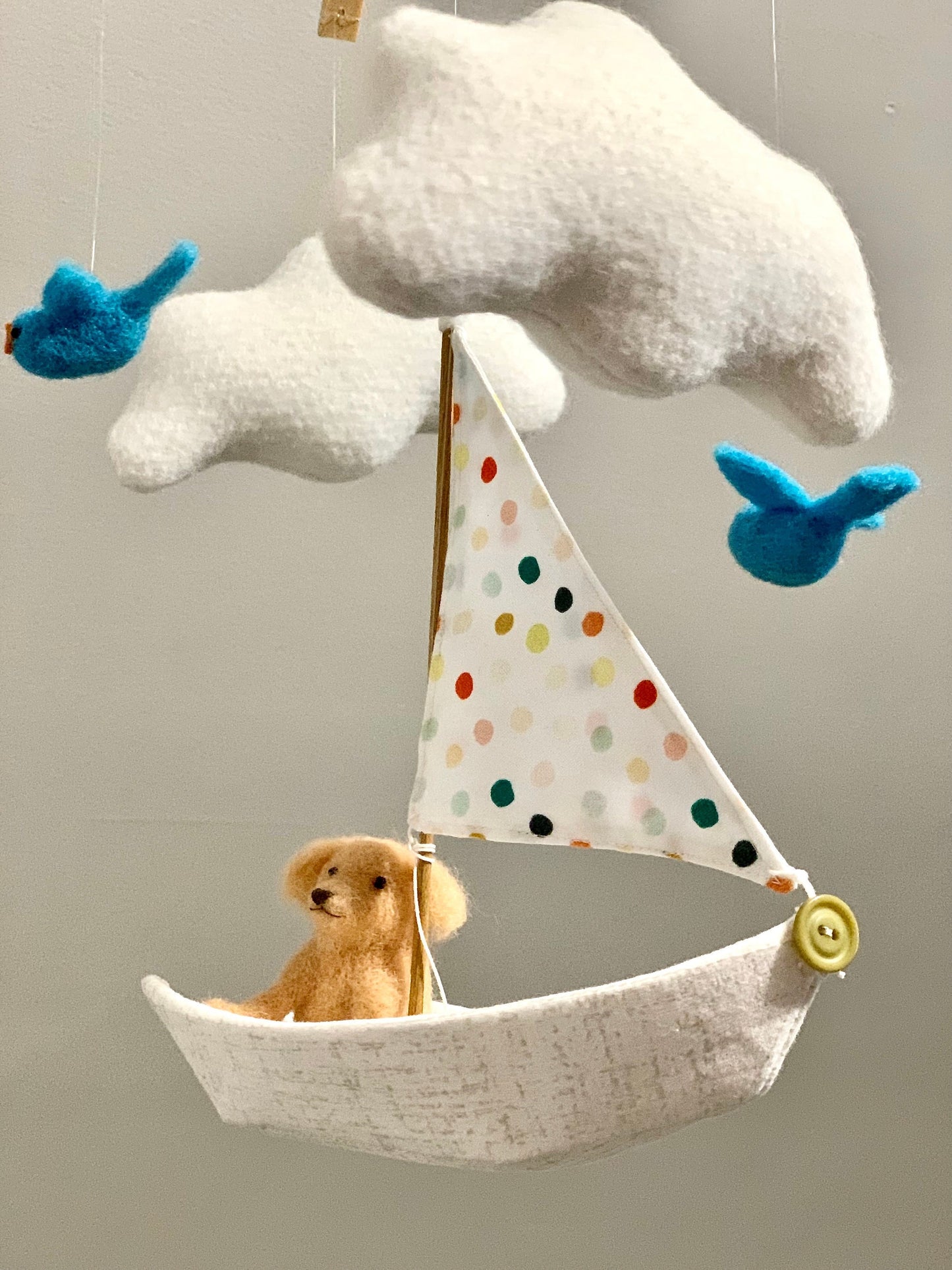 Pet Portrait Sailboat Mobile