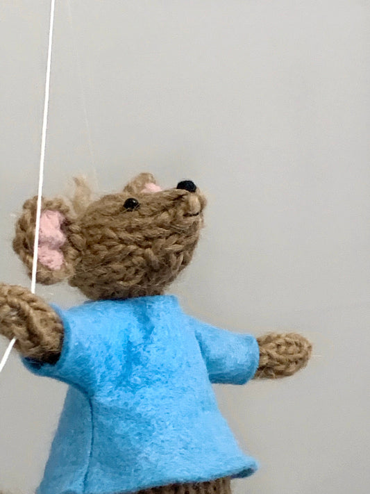 Roo Baby Mobile, Classic Winnie and Pooh Nursery, Gender Neutral Baby Room Art