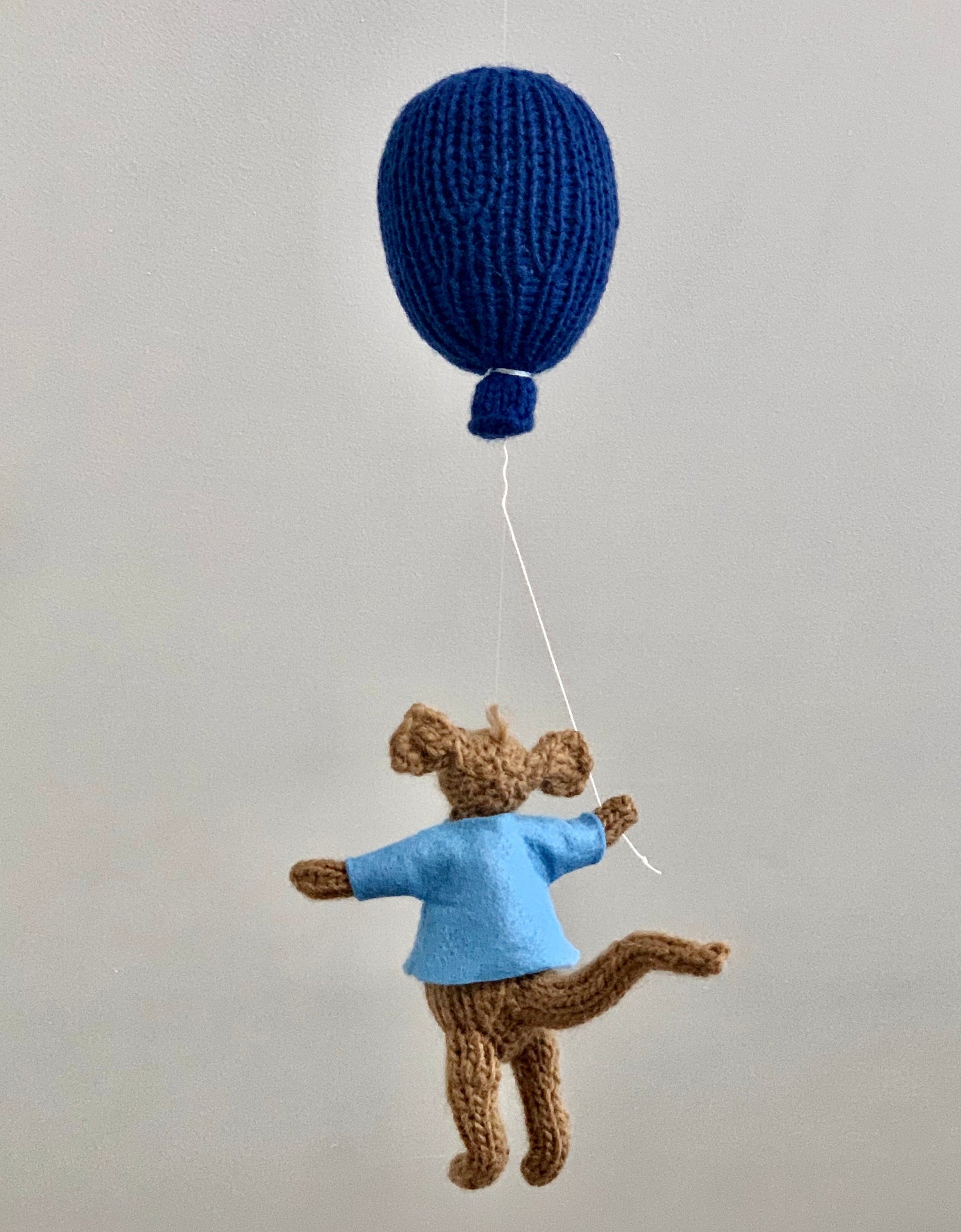 Roo Baby Mobile, Classic Winnie and Pooh Nursery, Gender Neutral Baby Room Art