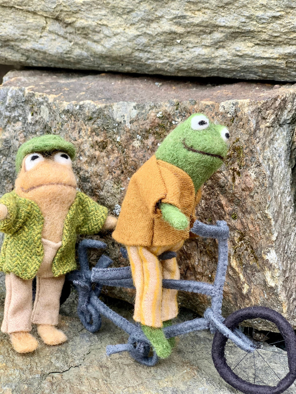 Frog and Toad on the Tandem Bicycle Mobile