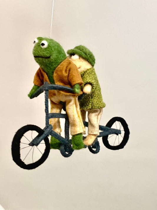 Frog and Toad on the Tandem Bicycle Mobile