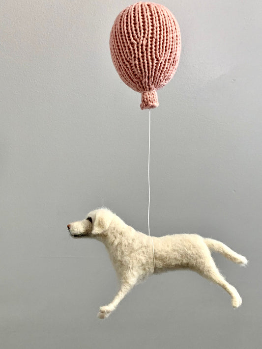 Dog Mobile, Custom Needle Felted Pet Replica, Pet Portrait from Photo