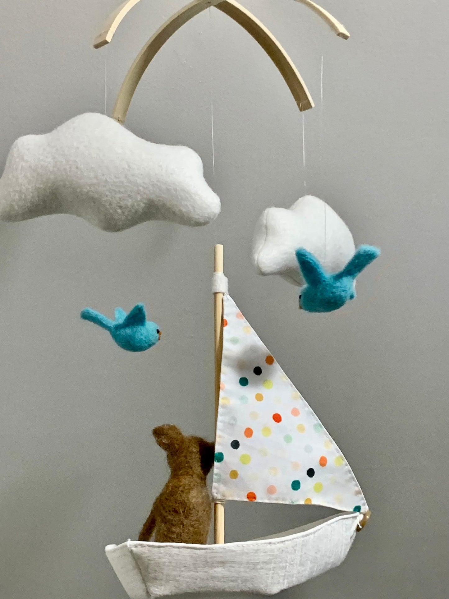 Pet Portrait Sailboat Mobile