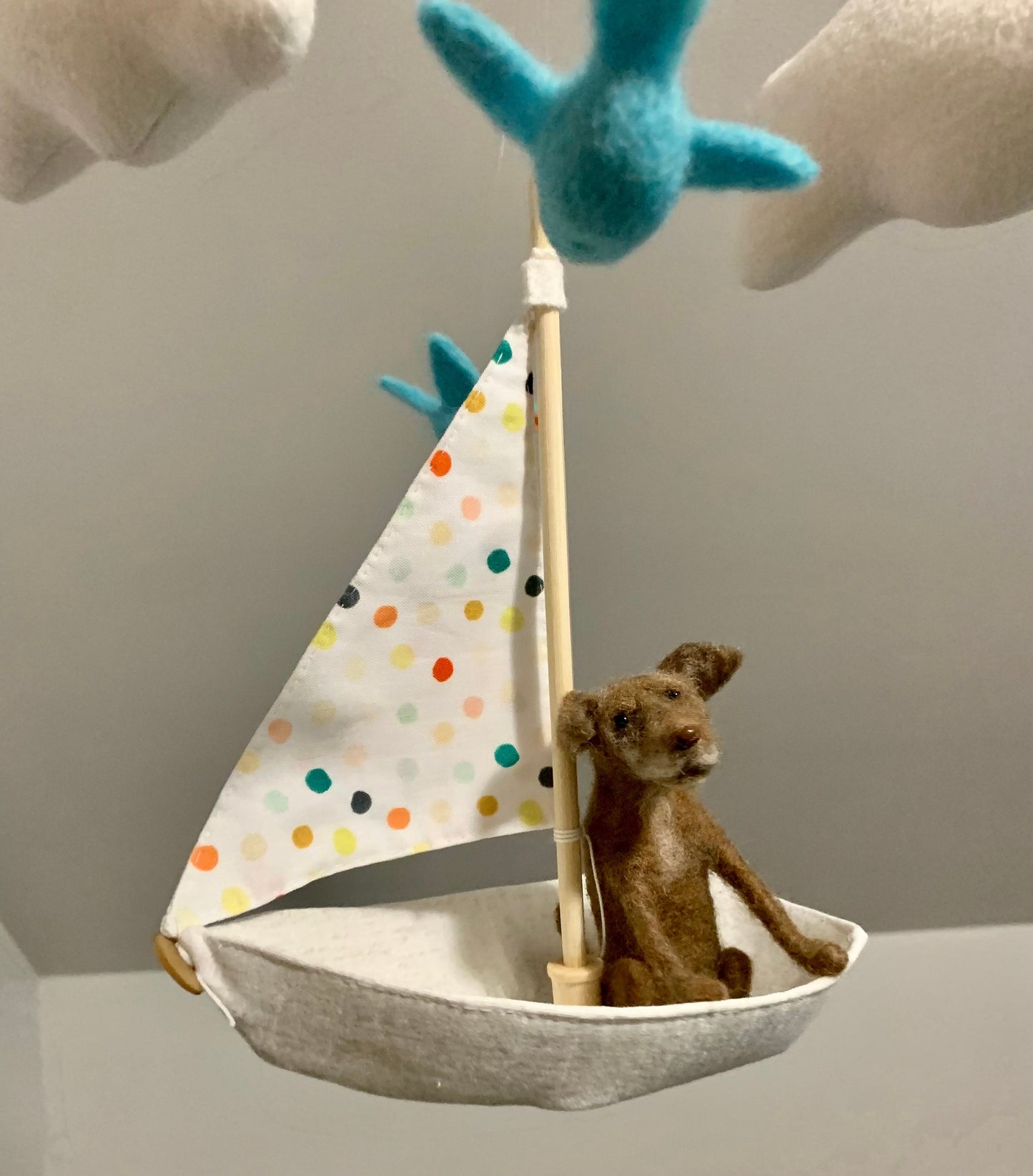 Pet Portrait Sailboat Mobile