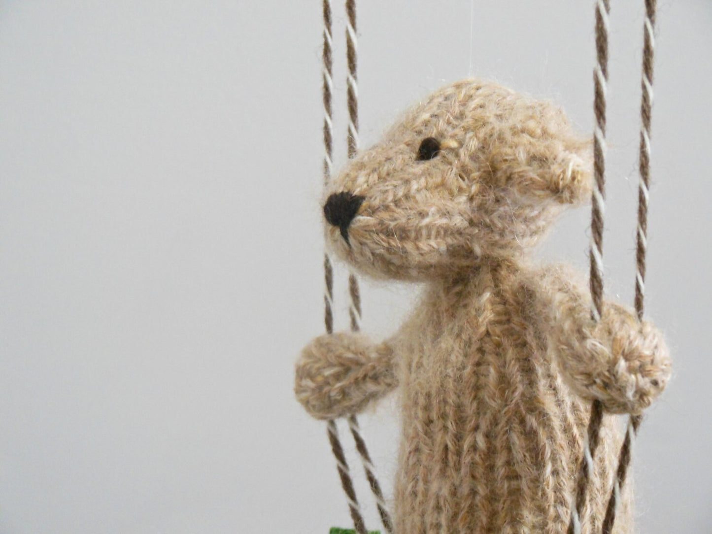 Golden Retriever on a Leaf Swing Mobile