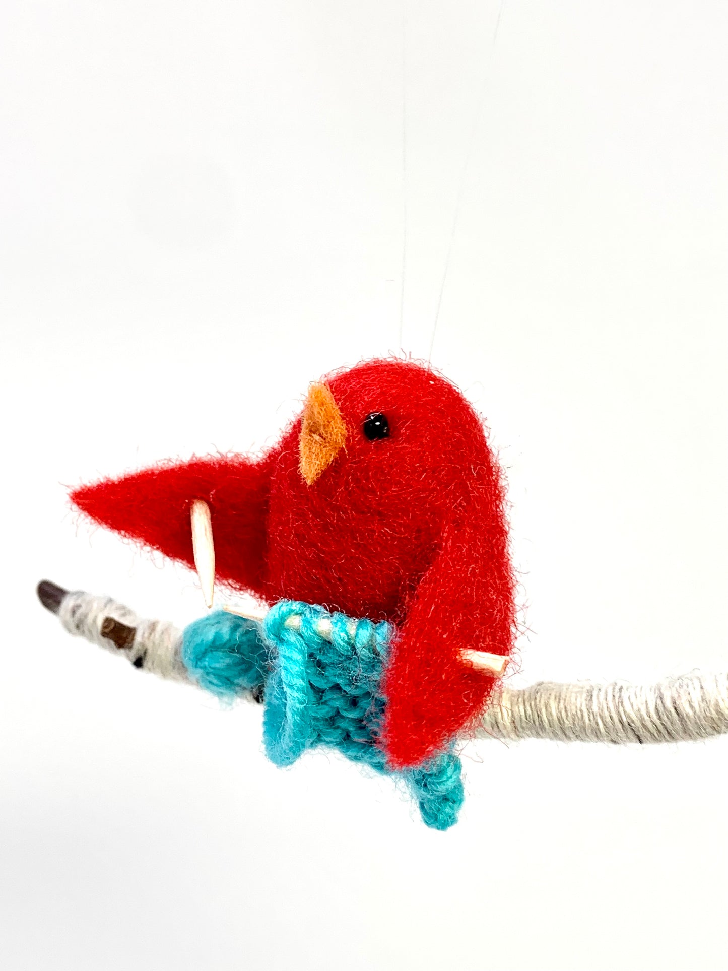 Knitting Bird Ornament