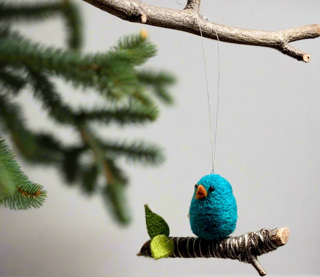 Bird on a Branch Ornament