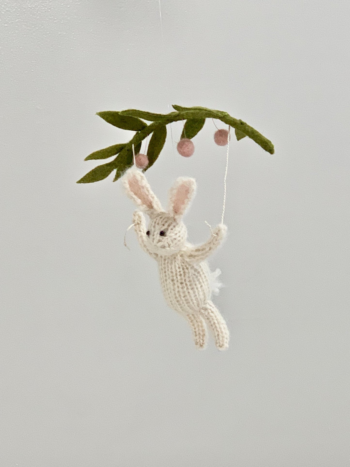 Bunny Holding Spring Mobile