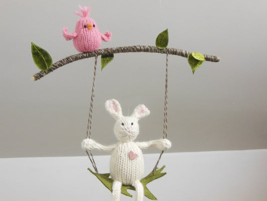 Bunny and Bird Mobile