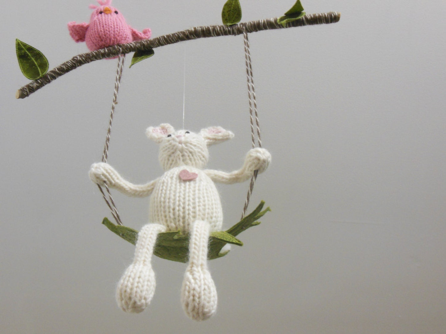 Bunny and Bird Mobile